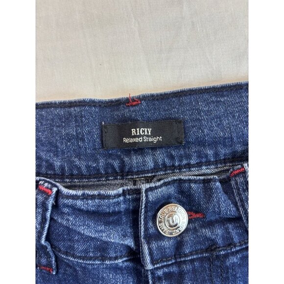 True Religion Straight Leg Jeans Men Denim Blue, Size 32W x 33L - Picture 3 of 7